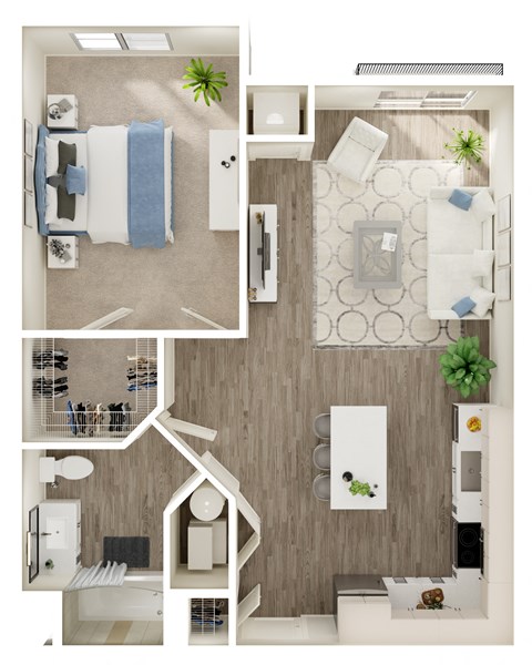 One Bedroom One Bath